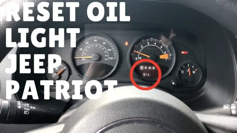 How to Reset Oil Light on Jeep Patriot: Quick and Easy Guide